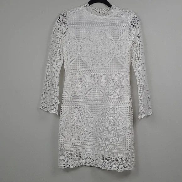 princess polly baby blue dress White Crochet Dresses
